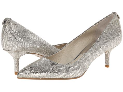 michael kors womens high heel shoes|michael kors silver kitten heels.